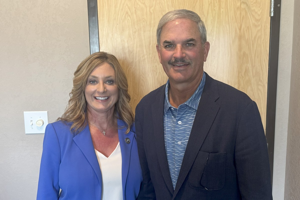 Dr. Jean Luna Vedder, left, and Charlie Koon.