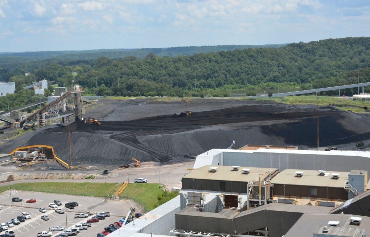 Coal, ready to be turned into electrical energy at the TVA Cumberland Fossil Plant in Cumberland City, Tennessee on July 16, 2025. (Lee Erwin) 
