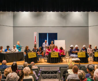 The Imagination Library of Montgomery County Bee-Lieve in Literacy Adult Spelling Bee Showdown at the Customs House Museum And Cultural Center on August 12, 2025. (Wesley Irvin)