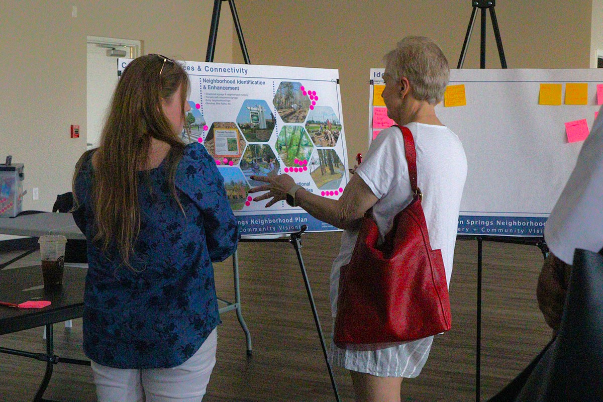 Feedback and preferences at Britton Spring Open House at Station Three Apr. 29, 2025 (Jenna Kester)