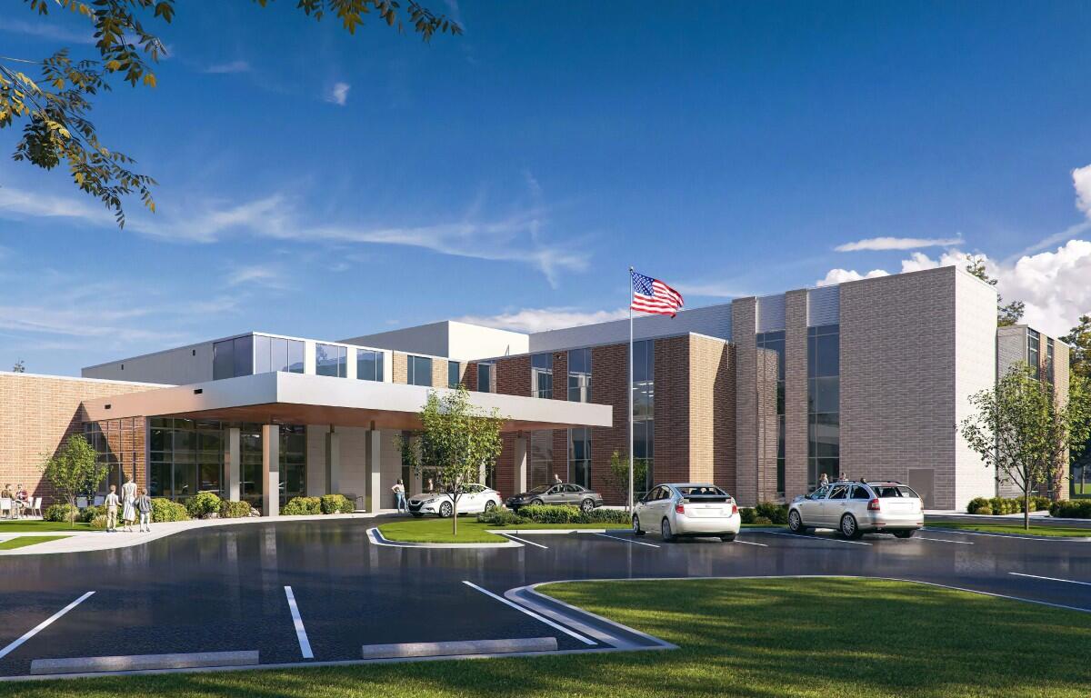 The planned Clarksville Lifepoint Rehabilitation inpatient hospital, as of August 2025. (Contributed)