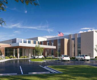 The planned Clarksville Lifepoint Rehabilitation inpatient hospital, as of August 2025. (Contributed)