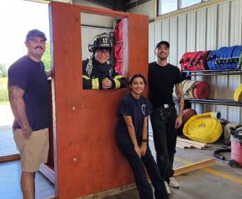 Peter Lopez built a "Denver prop" for the St. Bethlehem Volunteer Fire Department. (Contributed)