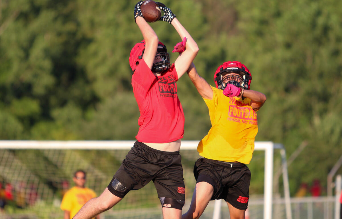 Rossview Football practices on July 28, 2025. (Knox Rives)