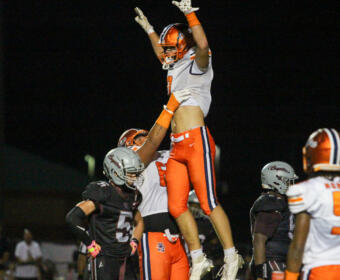 Parker Keenan as Kirkwood Football defeats West Creek on August 22, 2025 (Knox Rives)