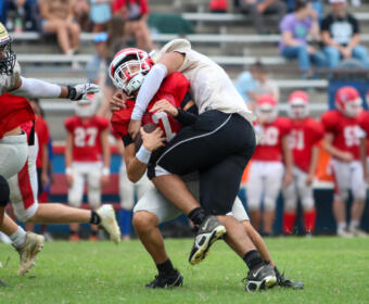 Montgomery Central and Kenwood High School football scrimmage on Aug. 1, 2025. (Knox Rives)