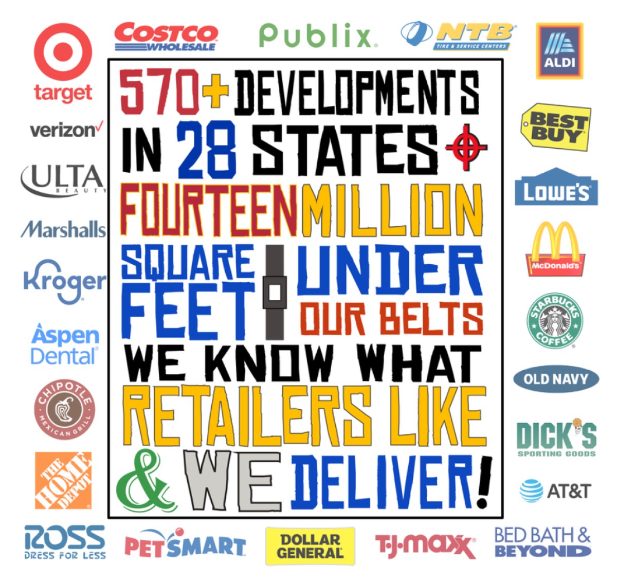 A promotional graphic from the Oldacre McDonald website showcasing companies they work with. (Contributed)