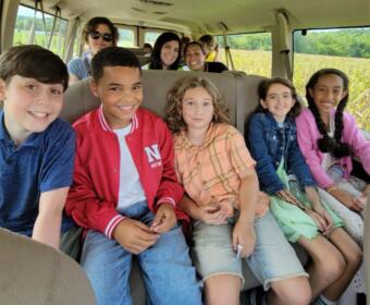 Some of the children's cast of Sketch, from the left, Kue Lawrence, Jaxen Kenner, Kalon Cox, Bianca Belle and Genesis Rose Brown. (Contributed, Amber Kenner)