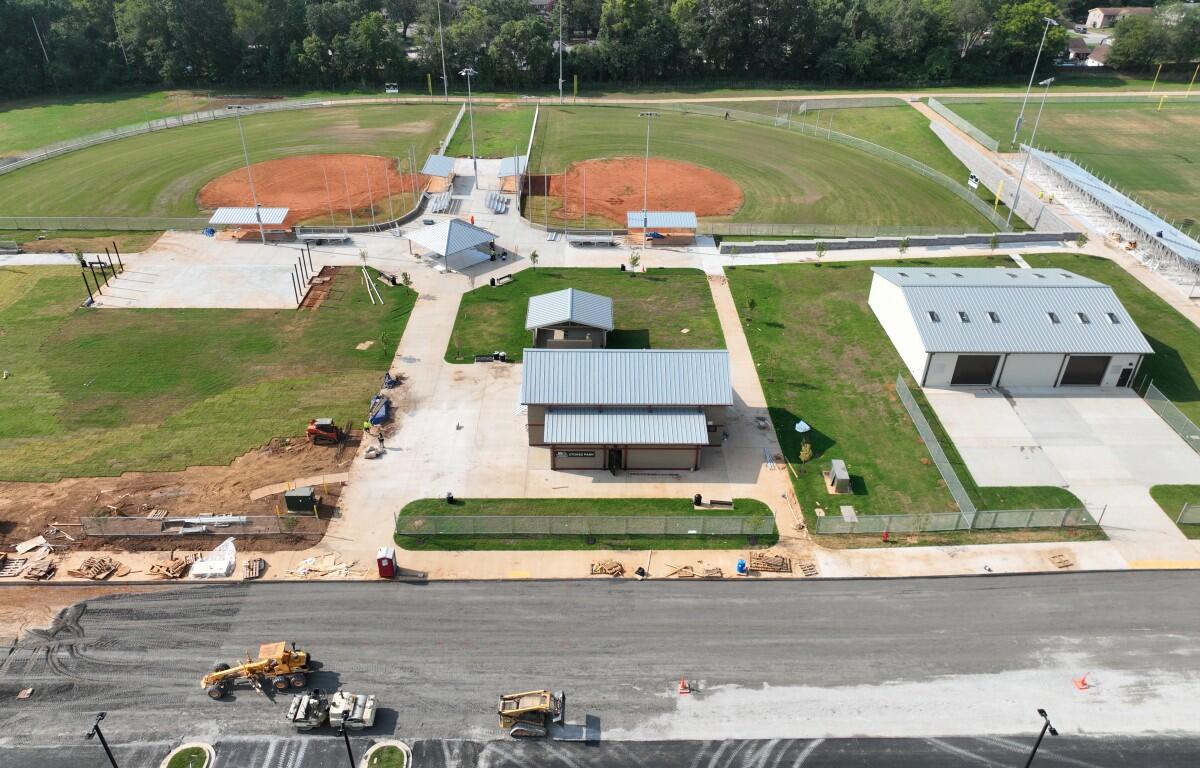 Renovation work at Stokes Field in August 2025. (Contributed, Montgomery County Government)