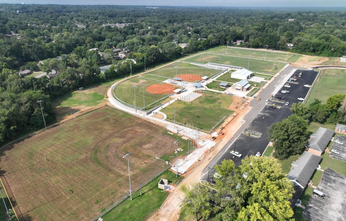 Renovation work at Stokes Field in August 2025. (Contributed, Montgomery County Government)