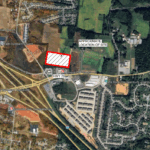 The requested location for Tennova's satellite ER, directly north of its existing Sango ER, near the intersection of Interstate 24 and Highway 76. (Tennova, contributed)