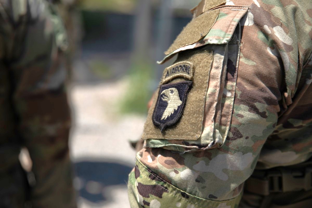 A 101st Airborne Division Screaming Eagle patch (US Army, contributed)
