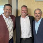 Montgomery County Mayor Wes Golden, Nashville Kats CEO Bobby DeVoursney and Charlie Koon.