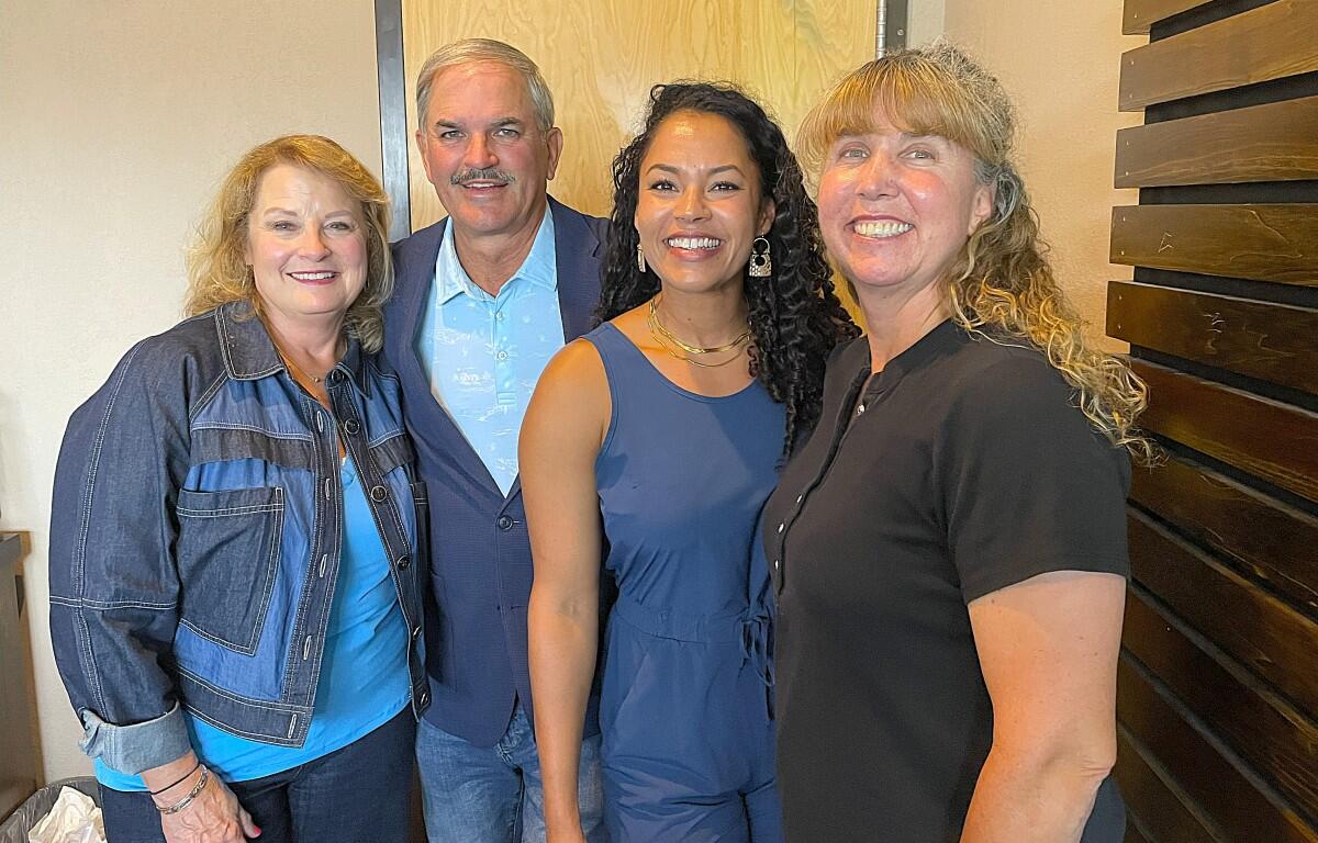 From the left, Betty Burchett, Charlie Koon, Renee Bruens and Jill Moore.
