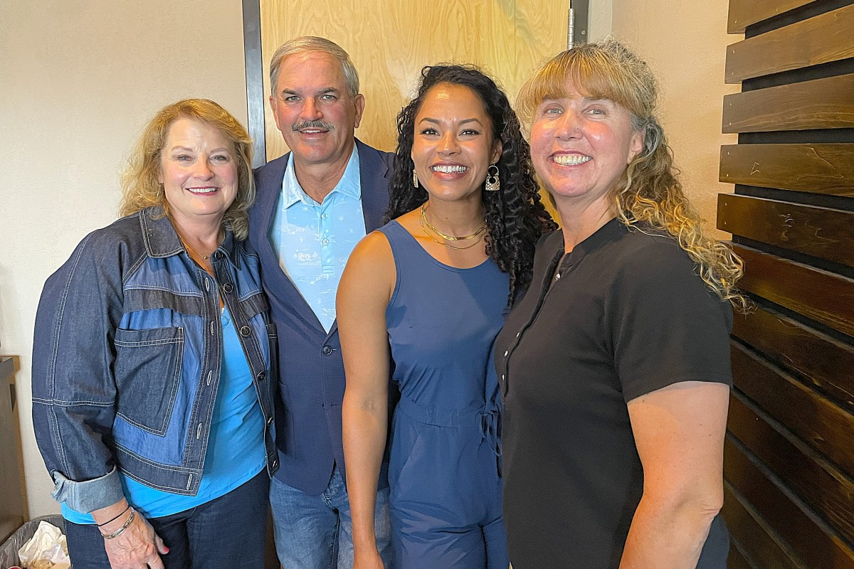 From the left, Betty Burchett, Charlie Koon, Renee Bruens and Jill Moore.