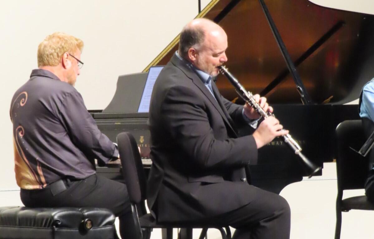Read Gainsford on piano and Jonathan Holden on clarinet. (Gavin Jambora, contributed)