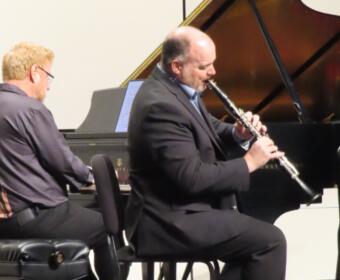 Read Gainsford on piano and Jonathan Holden on clarinet. (Gavin Jambora, contributed)