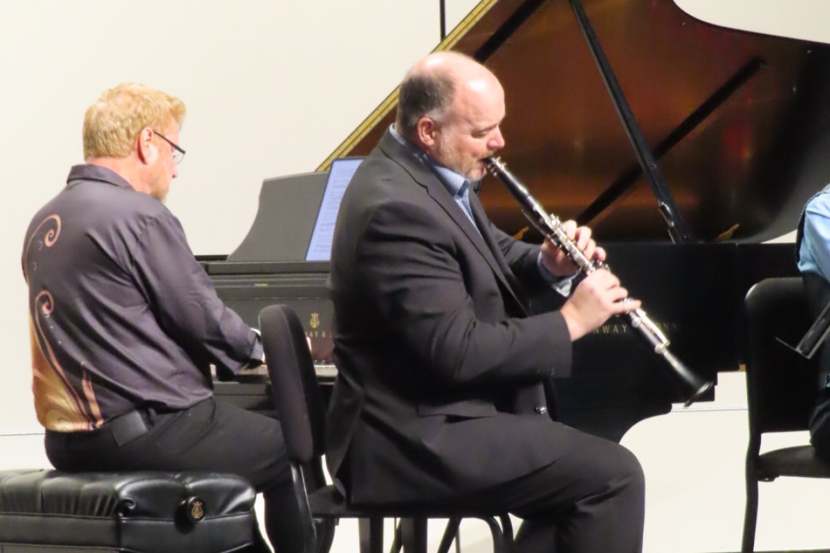Read Gainsford on piano and Jonathan Holden on clarinet. (Gavin Jambora, contributed)