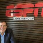 George Plaster in the ESPN Clarksville studio. (Christian Brown)