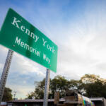 Kenny York Memorial Sign Unveiling at Business Before Hours on September 23, 2025. (Wesley Irvin)