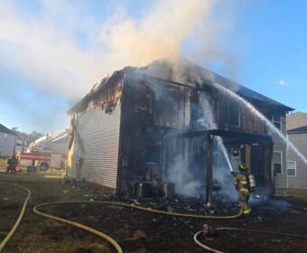 A house fire on Black Oak Circle on Labor Day, Sept. 1, 2025. (Clarksville Fire Rescue, contributed)
