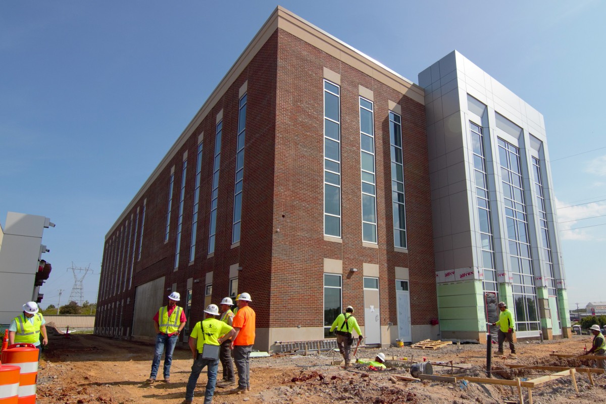 The expansion of the Nashville State Community College campus on Wilma Rudolph Boulevard in September 2025. (NSCC, contributed)