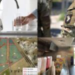 Clockwise from the top left, tap water flavor, 101st Airborne Division deployment, No Way Jose #1 Taqueria, and major retail planning.