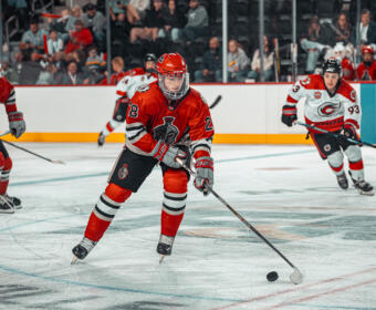 Red River Spartans defeat the Cincinnati Cyclones at F&M Bank Arena on September 20, 2025. (Wesley Irvin)