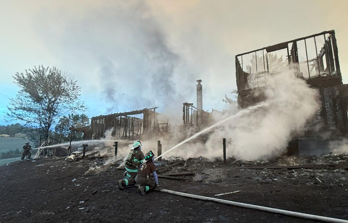 House fire in Palmyra on Sept. 12, 2025. (Montgomery County Fire Service, contributed)