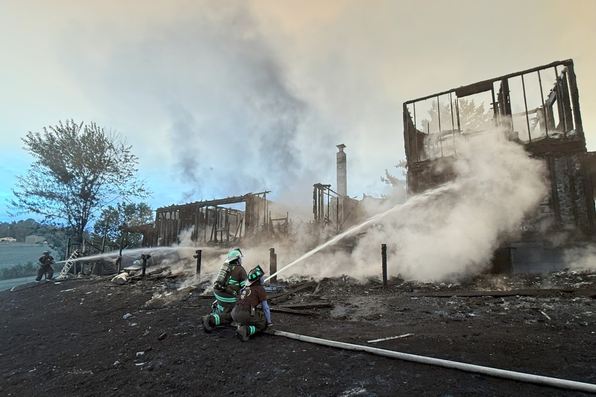House fire in Woodlawn on Sept. 12, 2025. (Montgomery County Fire Service, contributed)
