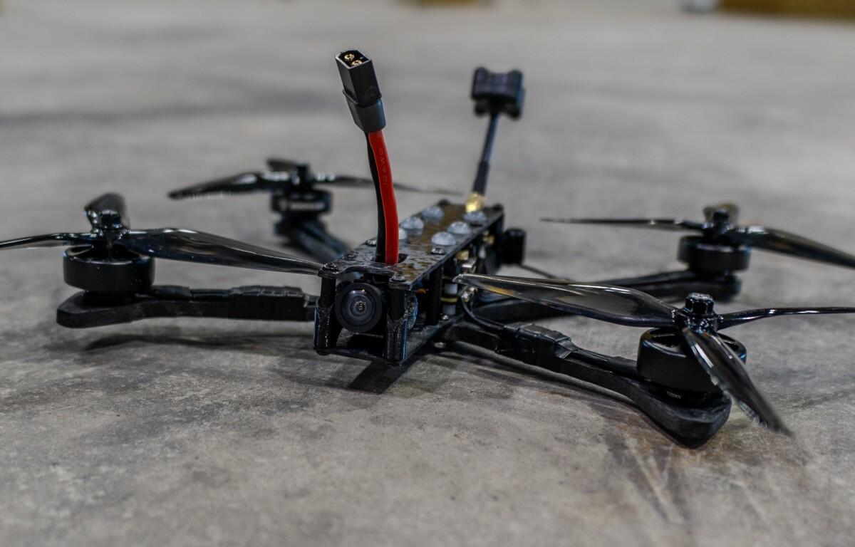 The Attritable Battlefield Enabler 1.01 (ABE), unveiled by the 101st Airborne Division. (U.S. Army photo)