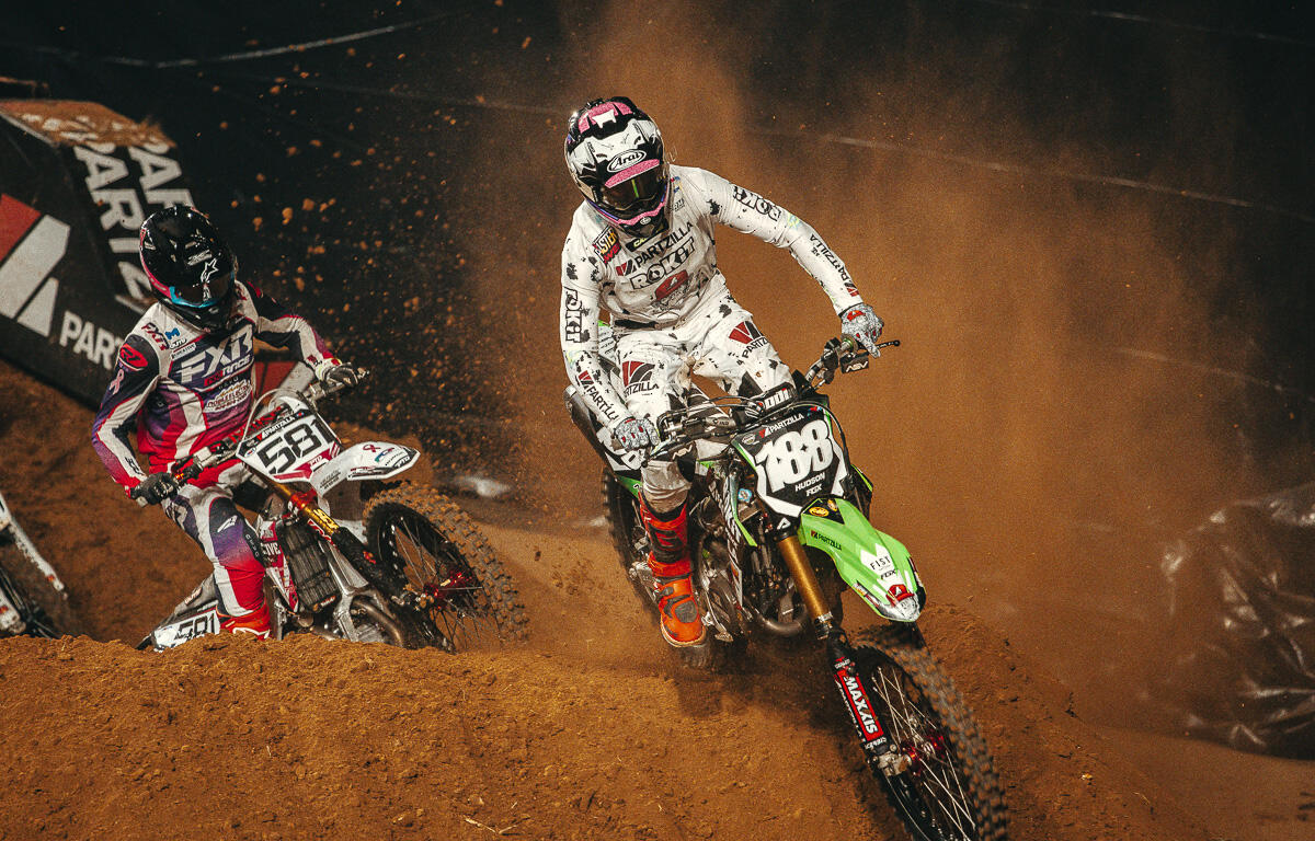 AMA Partzilla Arenacross at F&M Bank Arena on October 17, 2025. (Wesley Irvin)