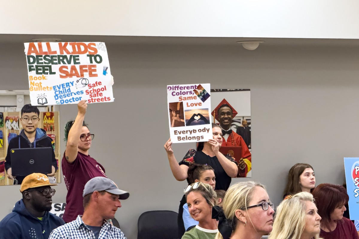 The CMCSS school board rejected a resolution that would oppose a bill allowing schools to deny enrollment to illegal immigrant children on Tuesday, Oct. 21, 2025. (Jordan Renfro)