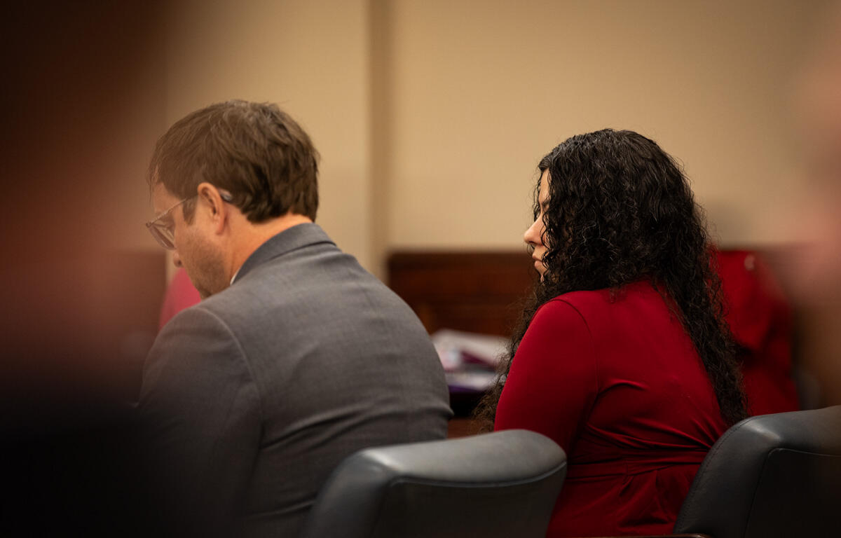 Cheyenne Maddox hears the verdict during her jury trial, Oct. 31, 2025. (Jordan Renfro)