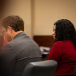 Cheyenne Maddox hears the verdict during her jury trial, Oct. 31, 2025. (Jordan Renfro)