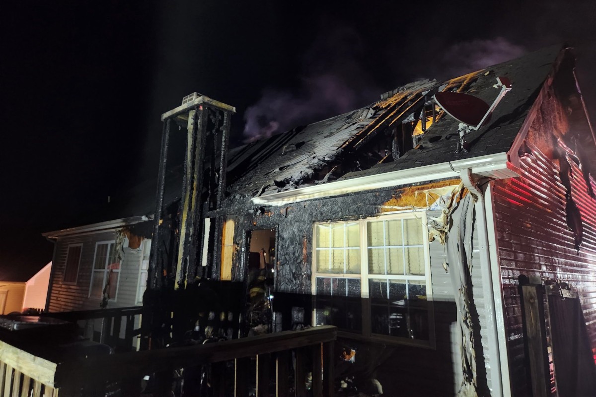 A house on Fossil Drive caught fire on Oct. 21, 2025. (Clarksville Fire Rescue, contributed)