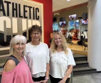 Class instructors Sherry Wilkinson, Christy Jacques and Rhonda Markham at Clarksville Athletic Club. (Contributed)