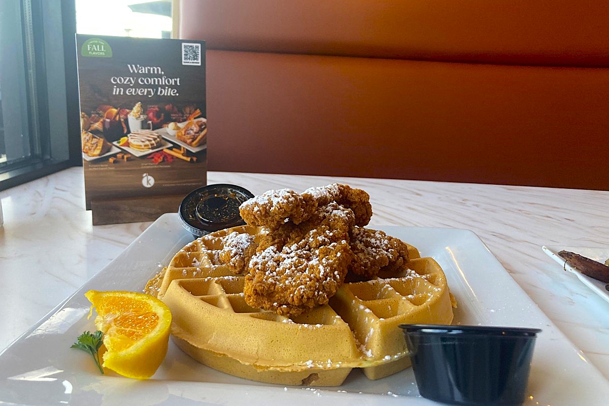 Chicken and waffles at Keke's Breakfast Cafe, located at 2276 Trenton Road Suite E in Clarksville. (Christian Brown)
