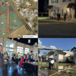 Clockwise from the top left, Freedom Farms, shooting on Ringgold, house fire, Matt Van Epps.