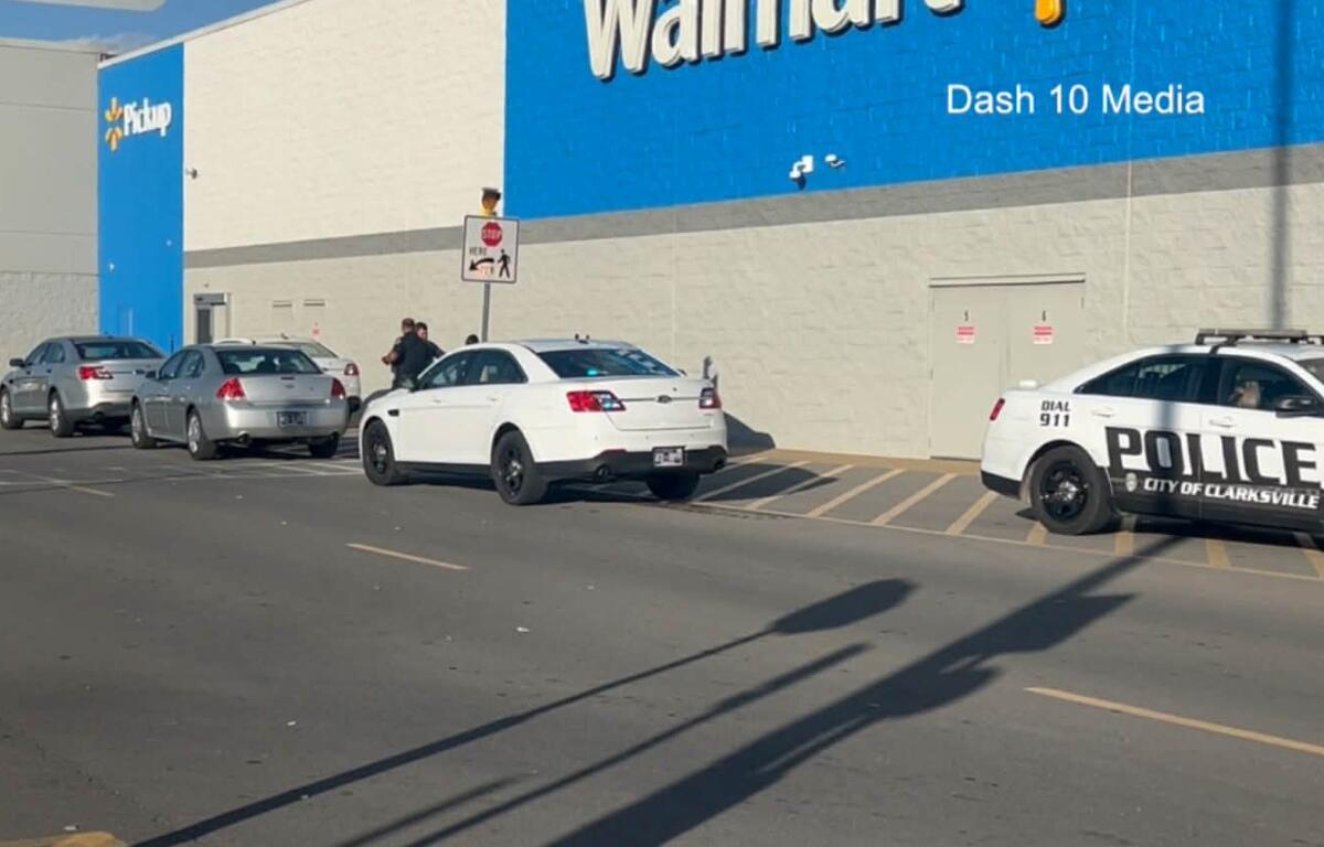 The bank inside Walmart on Madison Street was robbed on Oct. 21, 2025. (Dash 10 Media)