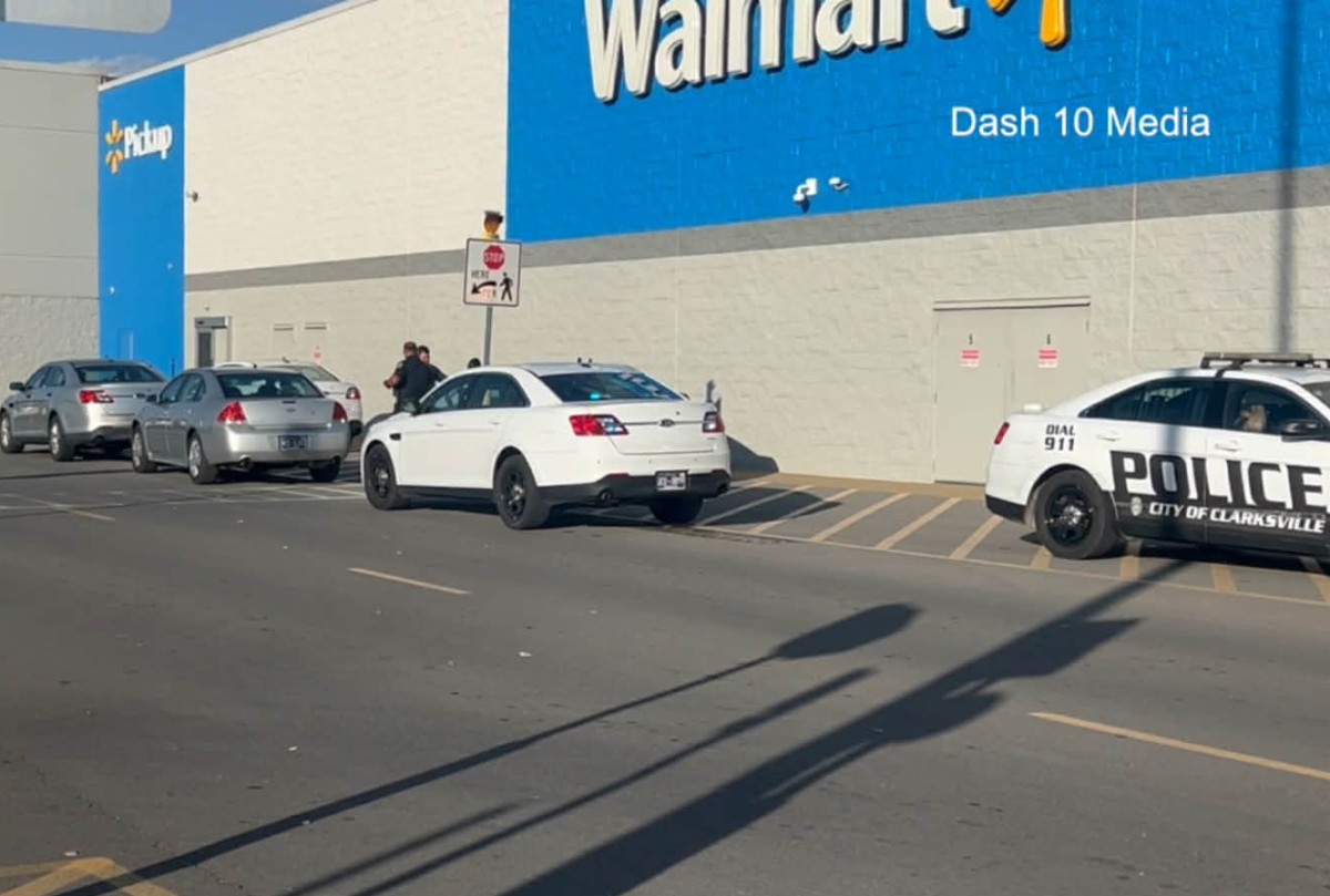 The bank inside Walmart on Madison Street was robbed on Oct. 21, 2025. (Dash 10 Media)