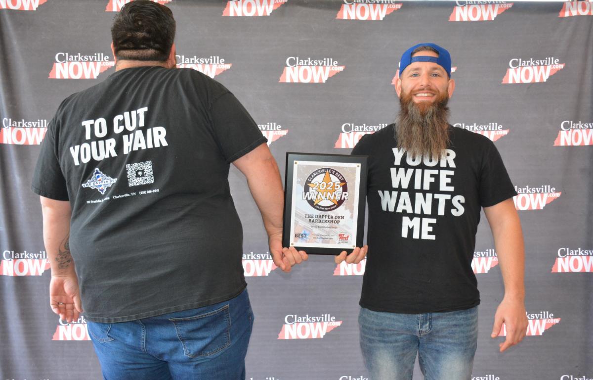 The Dapper Den Barbershop, a winner in the Clarksville's Best 2025 competition. (Clarksville Now_