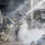 A trailer full of trash caught fire at the Bi-County Transfer Station on Highway Drive on Nov. 7, 2025. (Clarksville Fire Rescue, contributed)