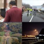 Clockwise from the top left, Teresa Crosslin sworn in, wreck on 101st Parkway, Fort Campbell, Spring Creek Parkway.