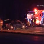 A multi-vehicle wreck on the 101st Airborne Division Parkway on Dec. 19, 2025. (Enrique Hernandez, Dash 10 Media)