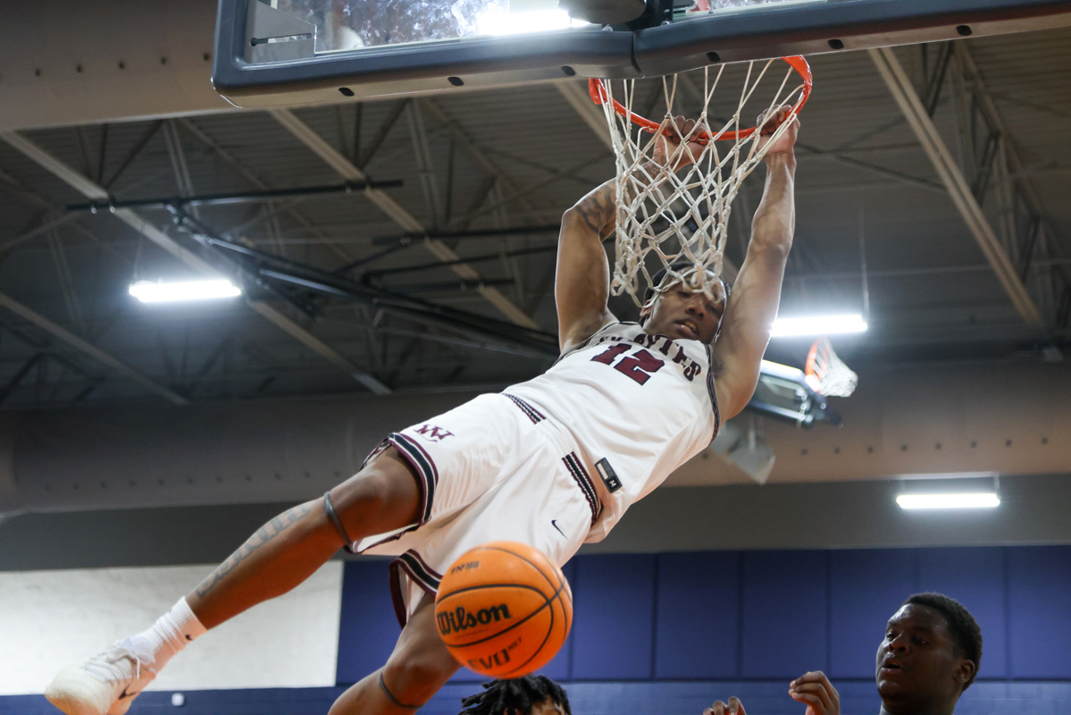 Kamden Hines as the West Creek Coyotes defeat the East Nashville Eagles on Dec. 19, 2025. (Knox Rives)