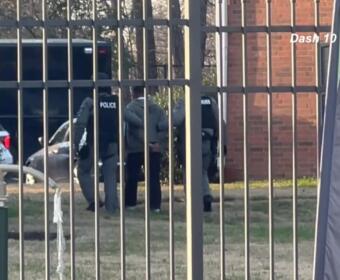 Clarksville Police respond to a barricade situation on South Lancaster Road on Dec. 3, 2025. (Dash 10 Media)