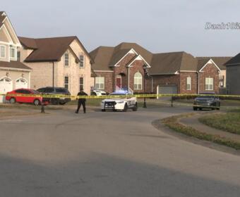 Clarksville Police respond to a shooting on Chinook Circle on Dec. 13, 2025. (Enrique Hernandez, Dash 10 Media)