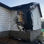 A home on Creekside Drive was heavily damaged in a fire on Dec. 31, 2025. (Clarksville Fire Rescue, contributed)