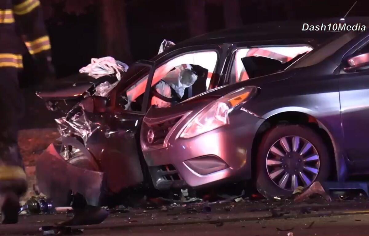 Multiple cars crashed on Dover Road on Dec. 5, 2025. (Dash 10 Media)